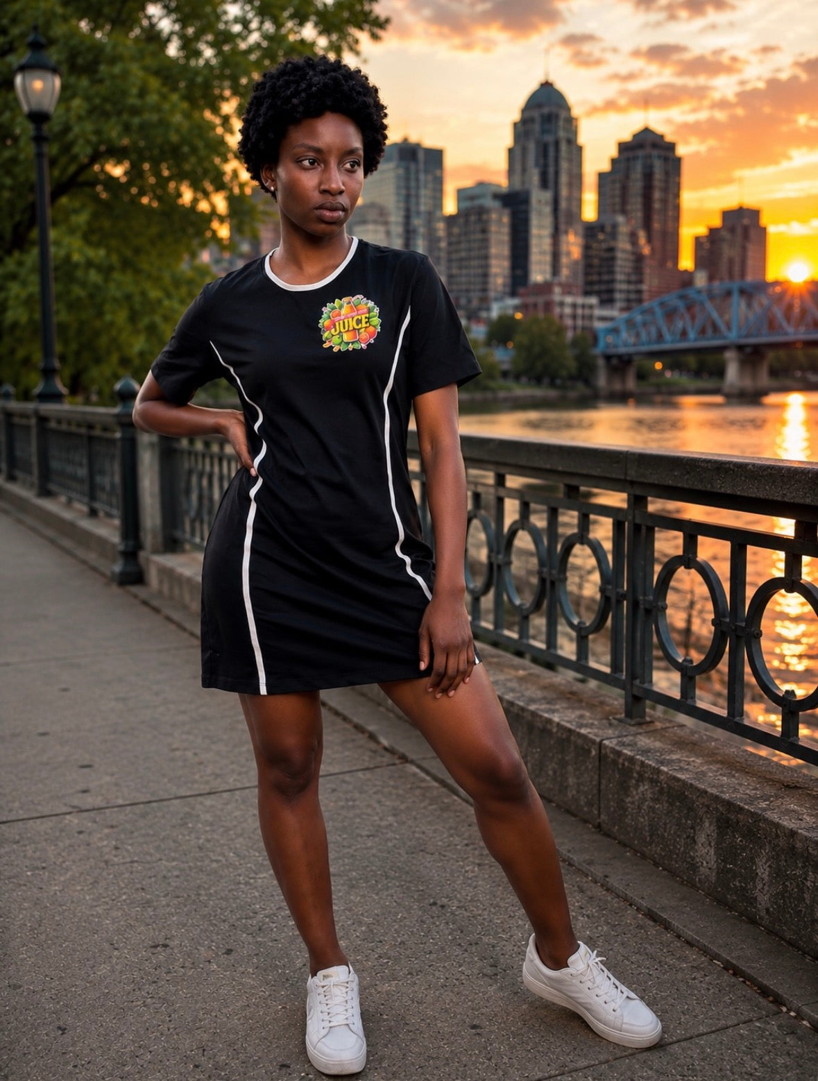 Black Sportswear Dress